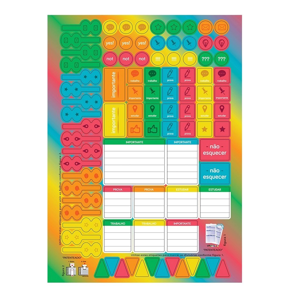 Caderno Espiral Jandaia Universitário Capa Dura E.Color 10 Matérias 160 Folhas - Embalagem com 4 Unidades (Sortidos)