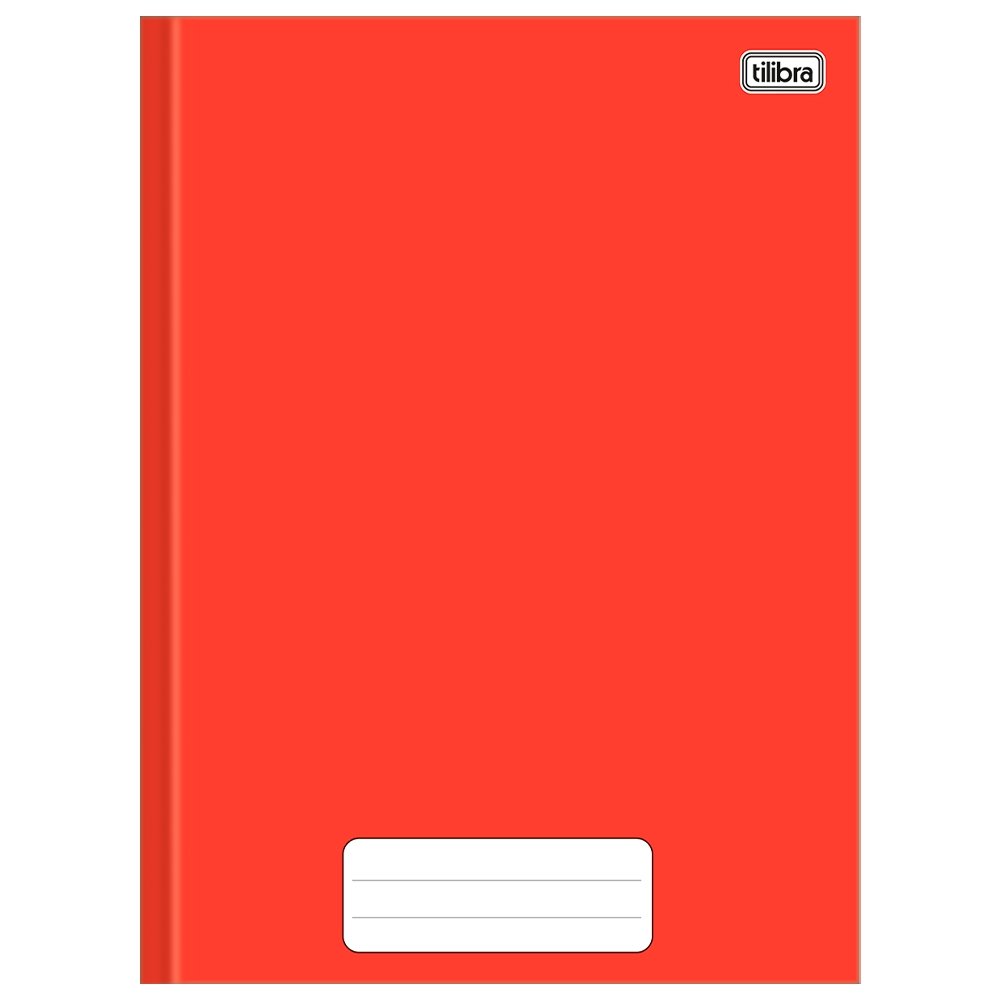Caderno Costurado Tilibra Universitário Capa Dura Pepper Vermelho 80 Folhas Embalagem com 5 Unidades