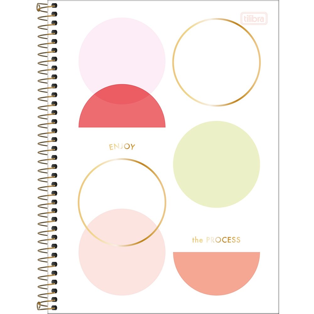 Caderno Espiral Tilibra Universitário Capa Dura Midtown 10 Matérias 160 Folhas - Embalagem com 4 Unidades