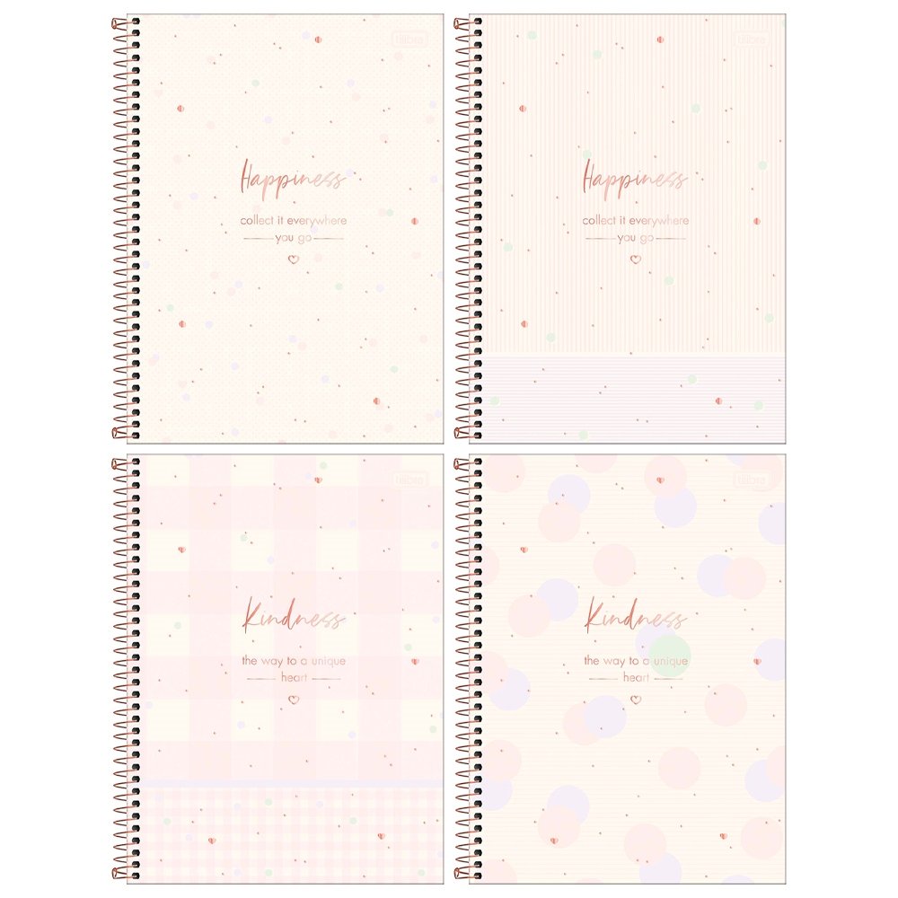 Caderno Espiral Tilibra Universitário Capa Dura Soho 16 Matérias 256 Folhas - Embalagem com 2 Unidades