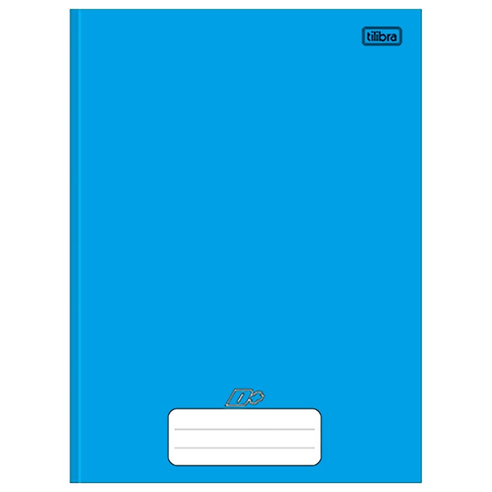 Caderno Costurado Tilibra Universitário Capa Dura D+ Azul 48 Folhas - Embalagem com 10 Unidades