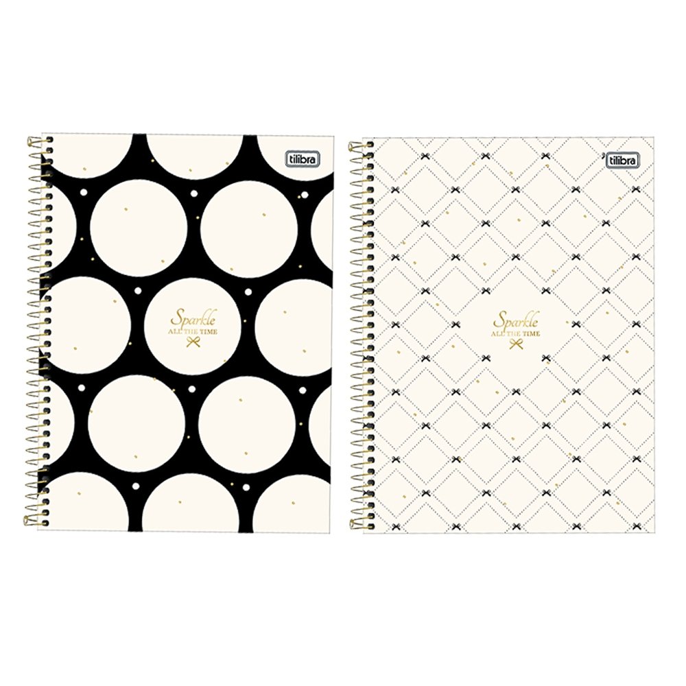 Caderno Espiral Universitário Capa Dura 16 Matérias Tilibra West Village 256 Folhas - com 2 Unidades