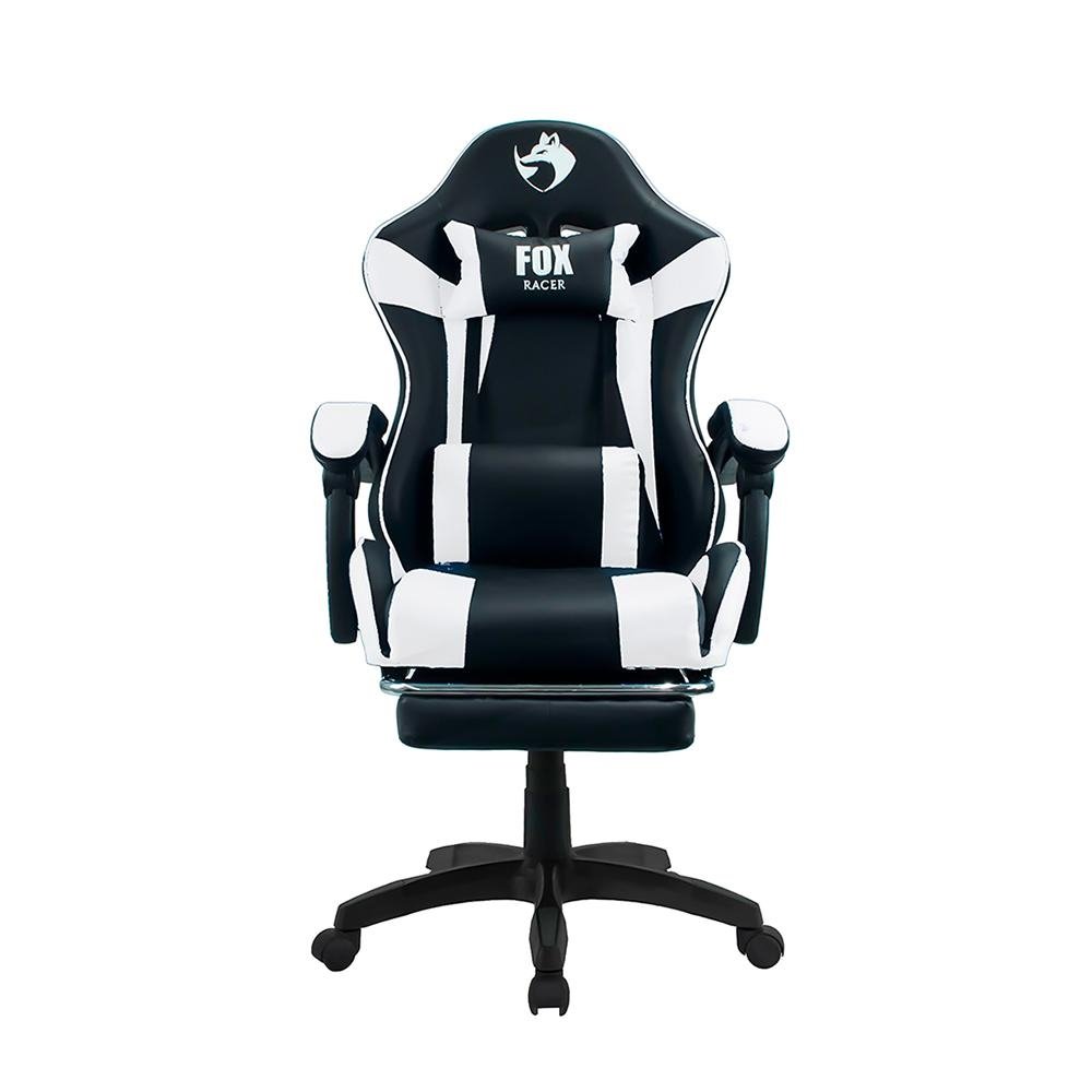 Cadeira Gamer Fox Racer Zerda com Apoio de Pes Branca - W20