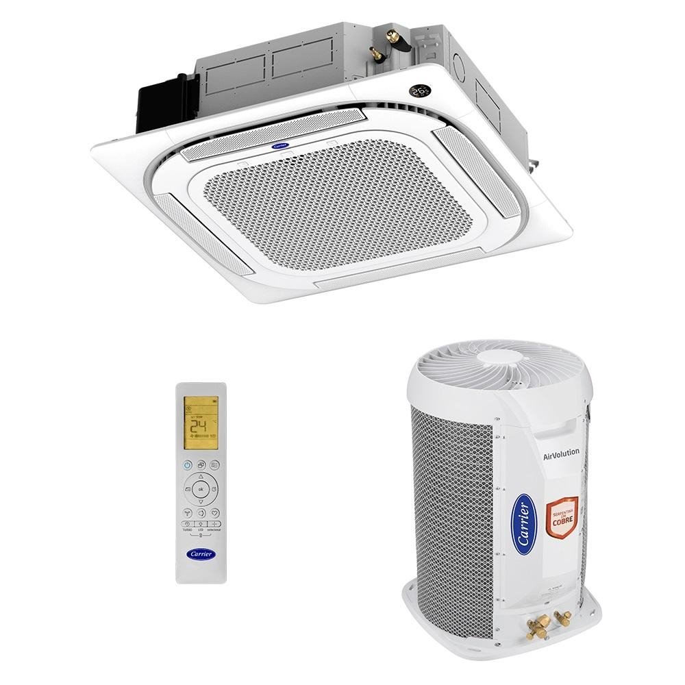 Ar Condicionado Split Carrier Cassete 4 Vias Inverter 28.000 BTU/h Frio Monofasico Branco