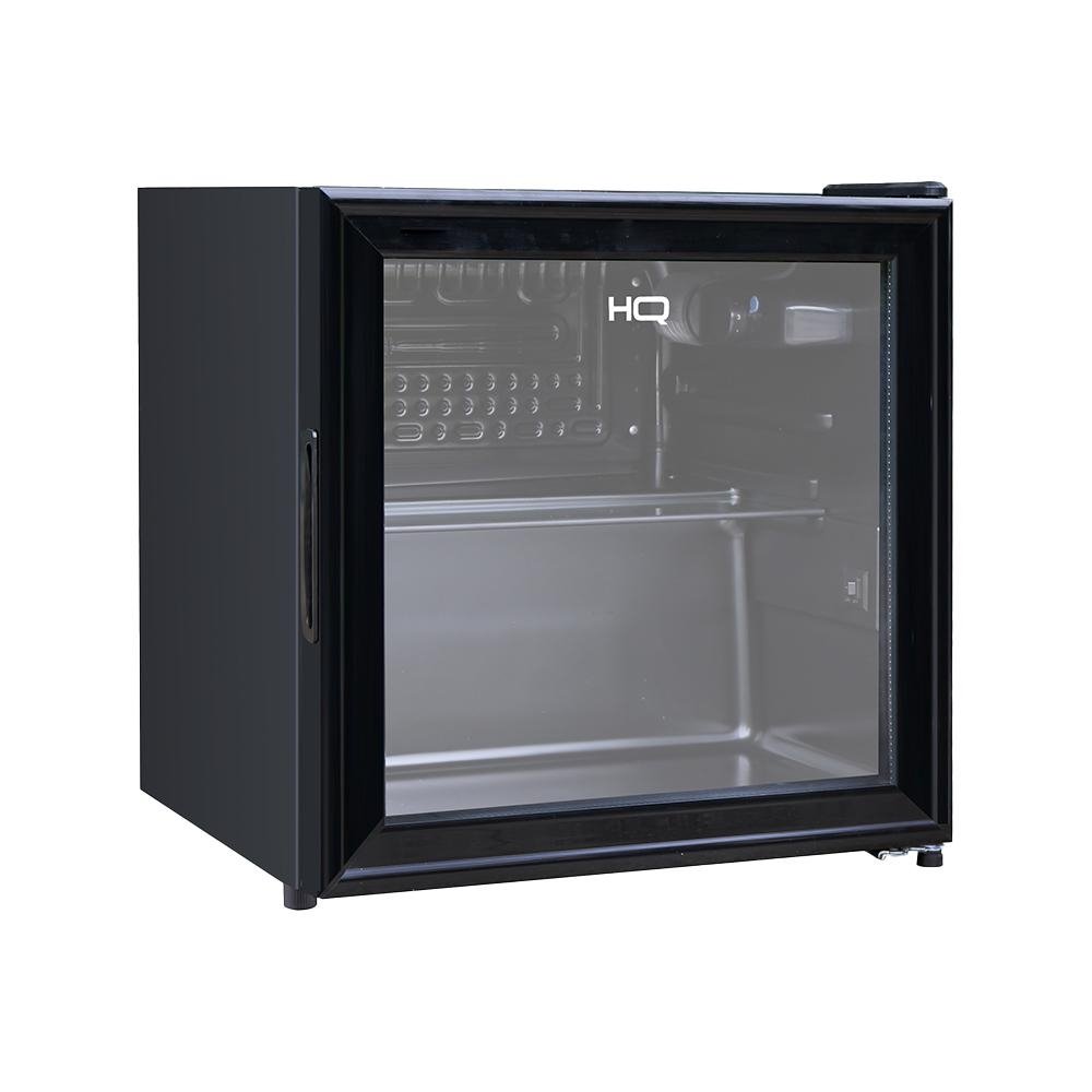 Frigobar Expositor Vertical HQ Vidro Duplo 50 Litros Preto HQ-50FBPV 220V