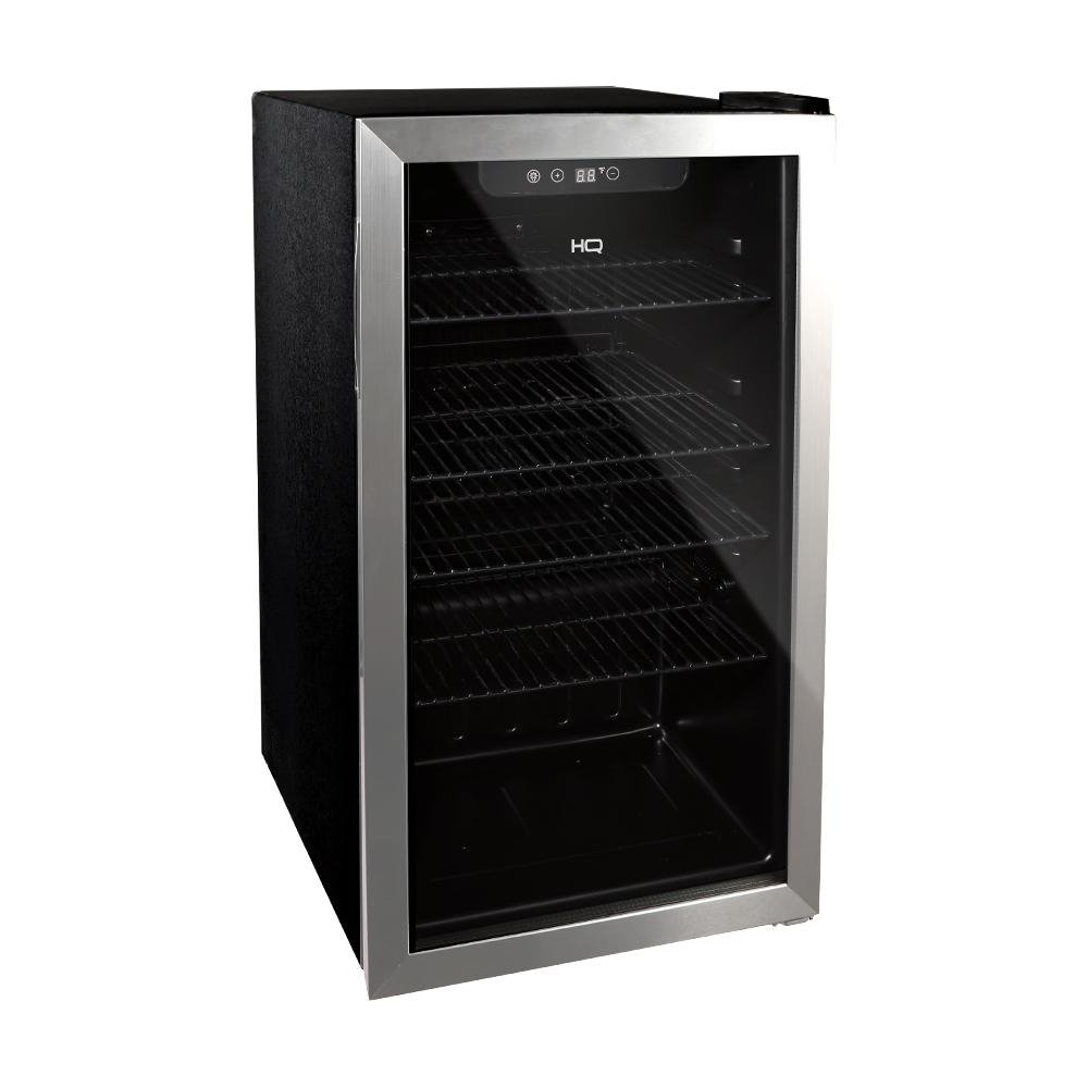 Cervejeira Expositor Vertical HQ Vidro Duplo 100 Litros Inox HQ-100CEVPV 220V