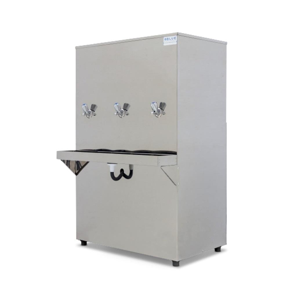 Bebedouro Purificador Industrial Blue Coluna 3 Torneiras Natural e Gelada 100L PIC100L220V