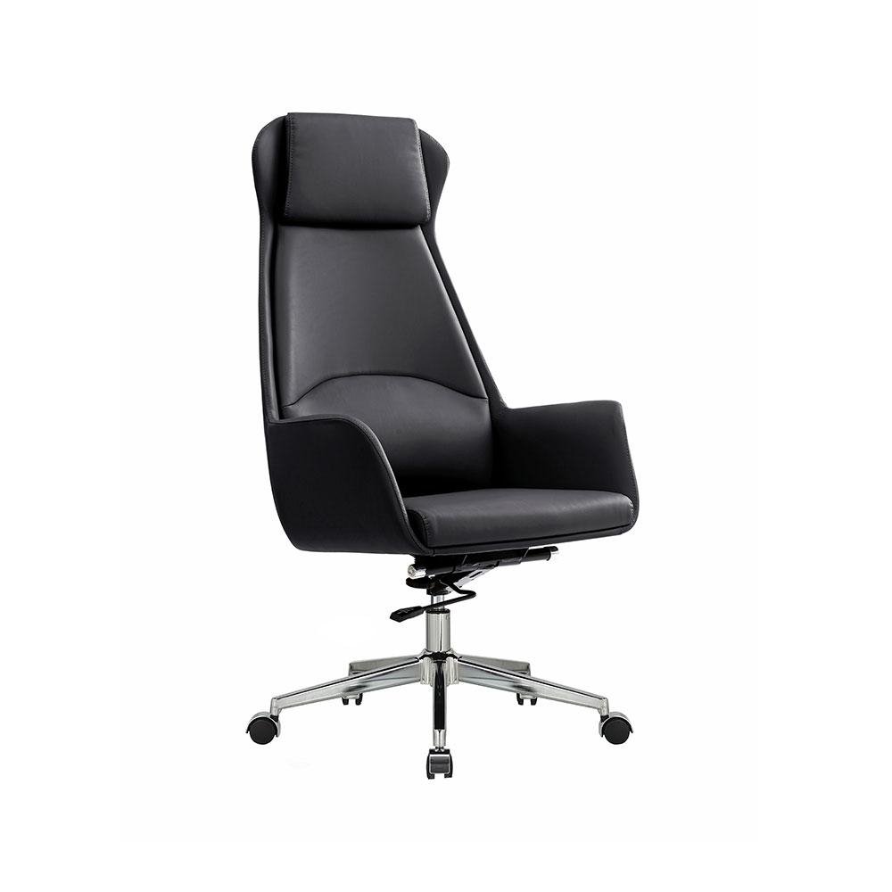 Cadeira de Escritorio Office Presidente United Base Estrela com Rodizios PU Preto G56 - Gr