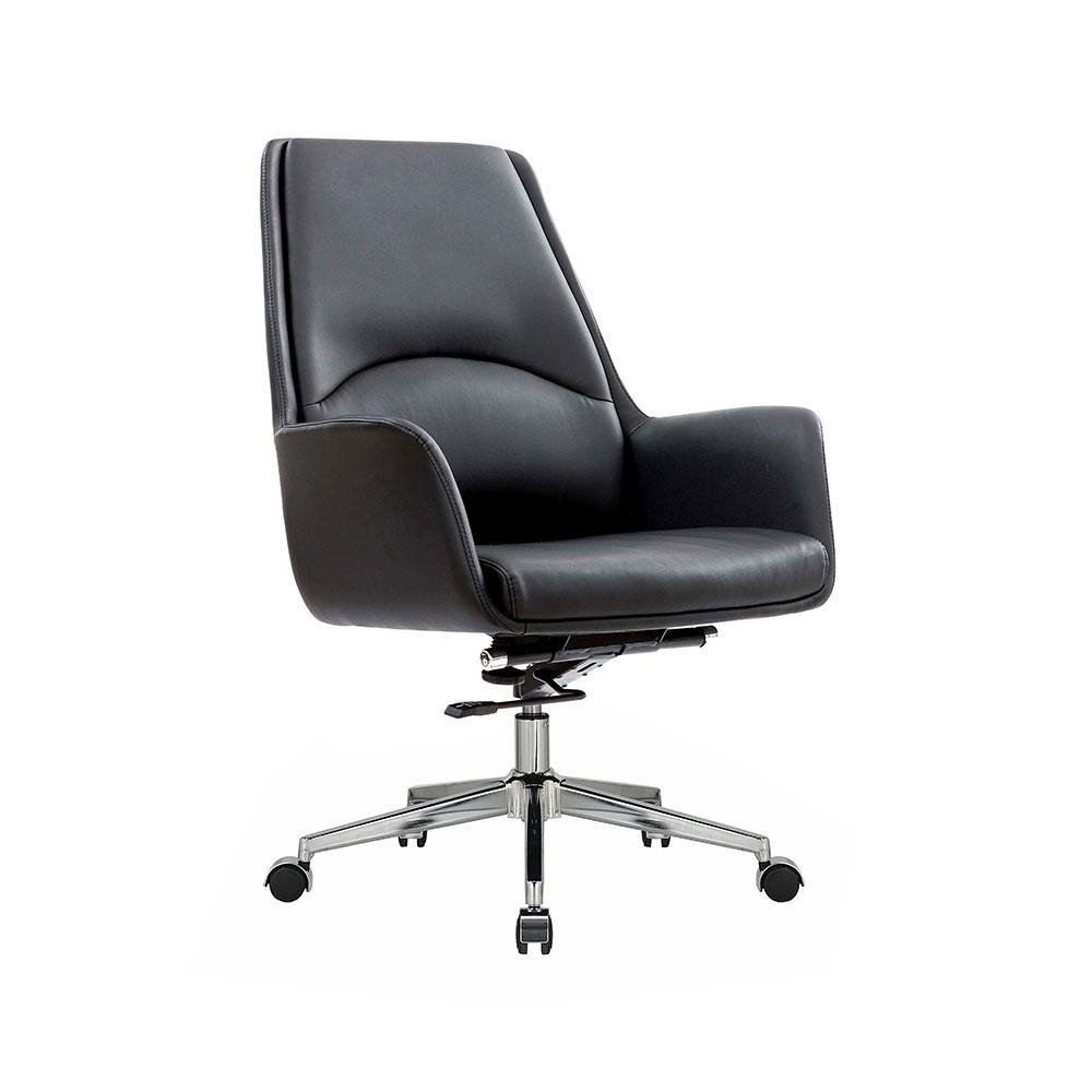 Cadeira de Escritorio Office Diretor United Base Estrela com Rodizios PU Preto G56 - Gran