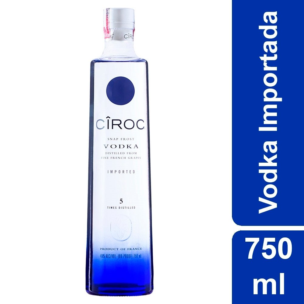 Vodka Ciroc com menor preço do mercado