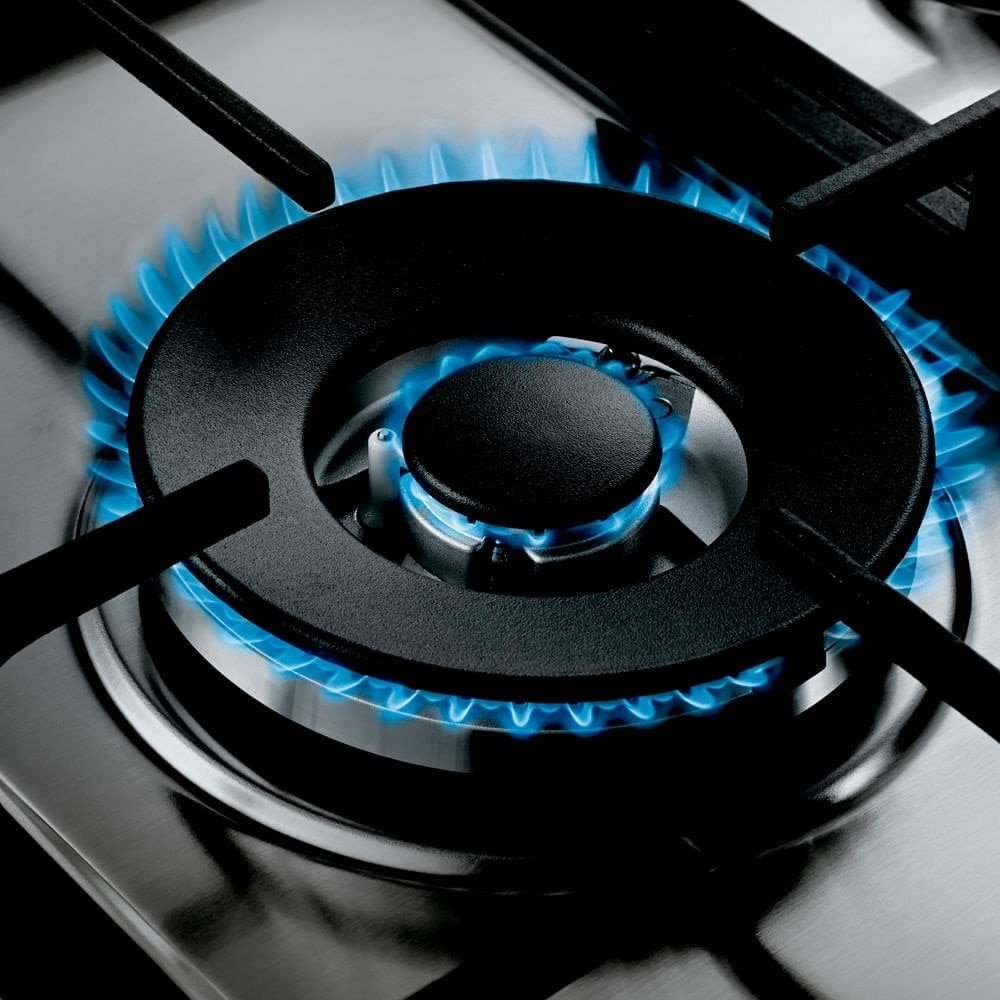 Cooktop 5 bocas Brastemp Gourmand Inox com duplachama e trempe com