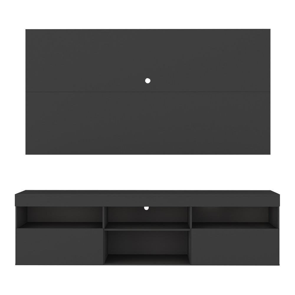 Rack com Painel TV 65" Holanda Multimoveis BR3059 Preto