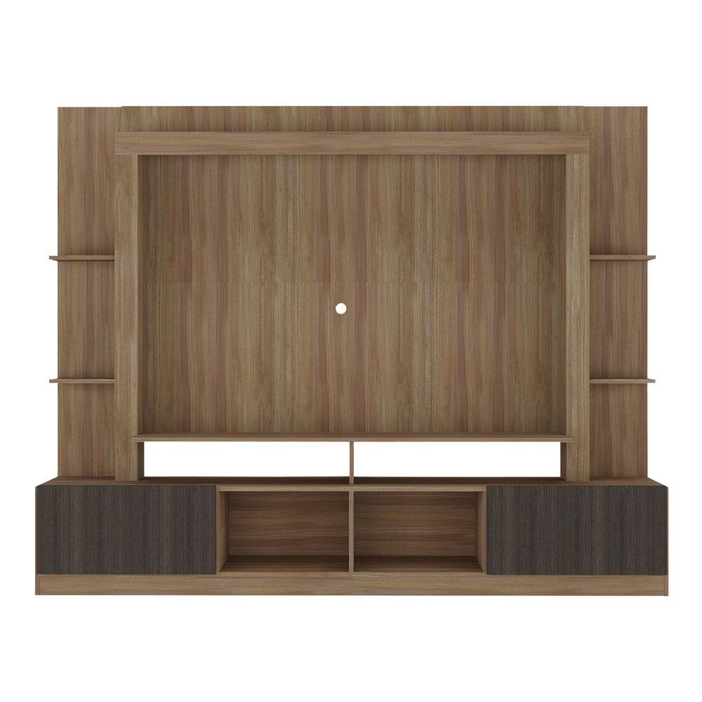 Rack Estante com Painel TV 65" e 2 portas Catar Multimoveis BR3395 Madeirado/Tenerife
