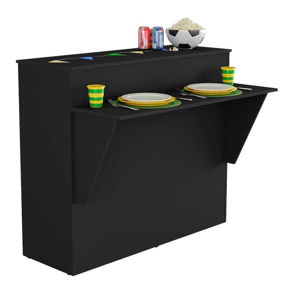 Bancada Balcao/Mesa Cozinha Belgica Multimoveis BR5484 Preto