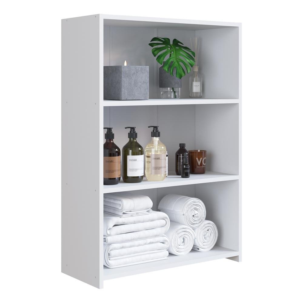 Gabinete Banheiro 63cm com Prateleiras Multimóveis CR10099