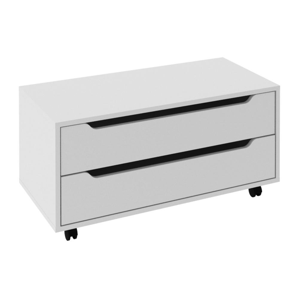 Gabinete Banheiro 80cm 2 Gavetas Retro com Rodizios Multimoveis CR10121
