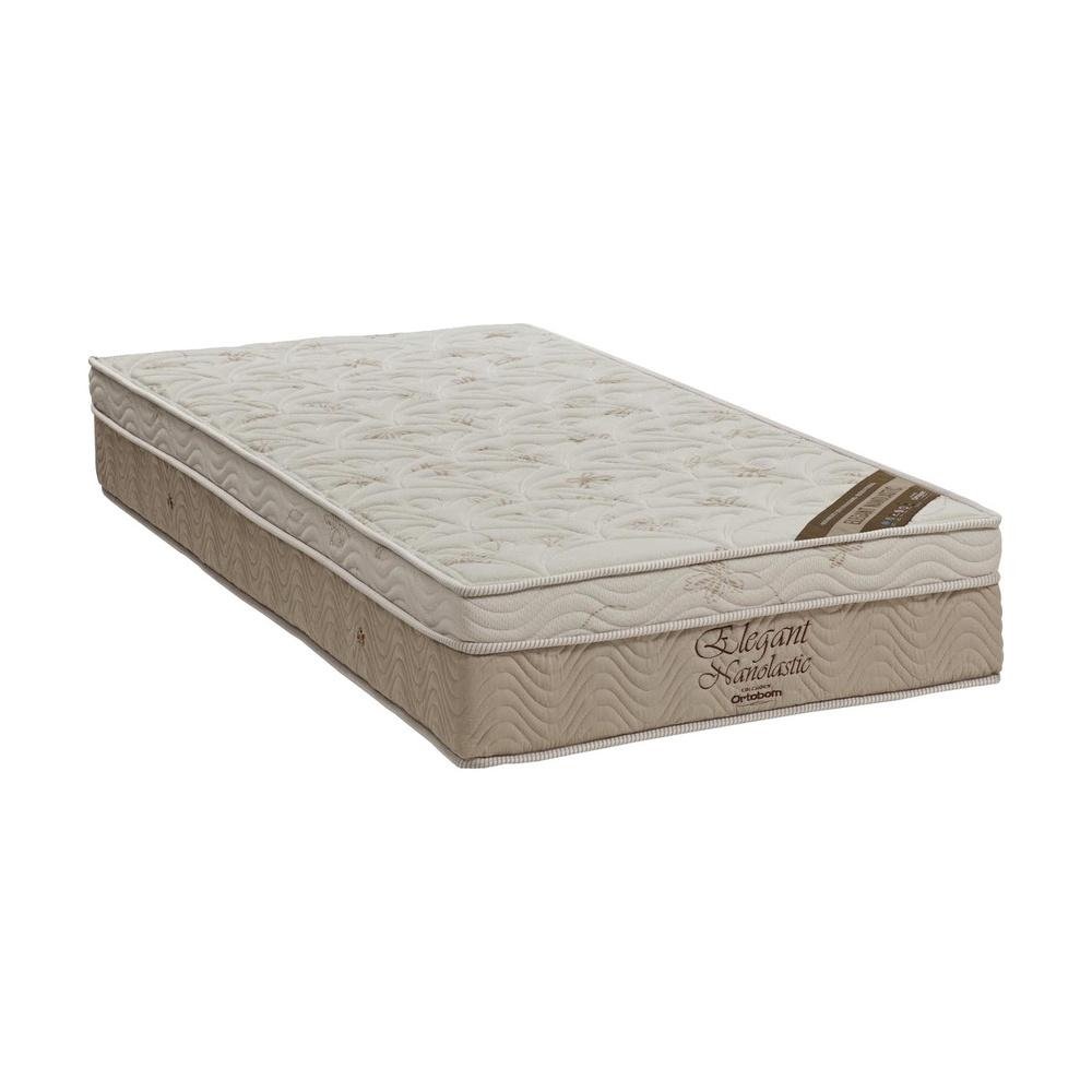 Colchao Elegant Nanolastic Solteiro (88x188x27) - Molas Nanolastic, Ortopillow Ortobom