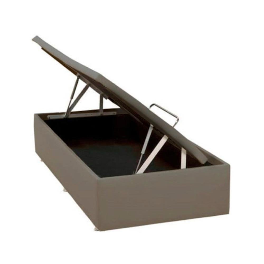 Base Bau Physical Camurca Bege Solteiro (88x188x39) - Ortobom