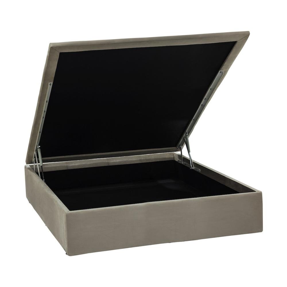 Base Bau Physical Camurca Bege Casal (138x188x39) - Ortobom