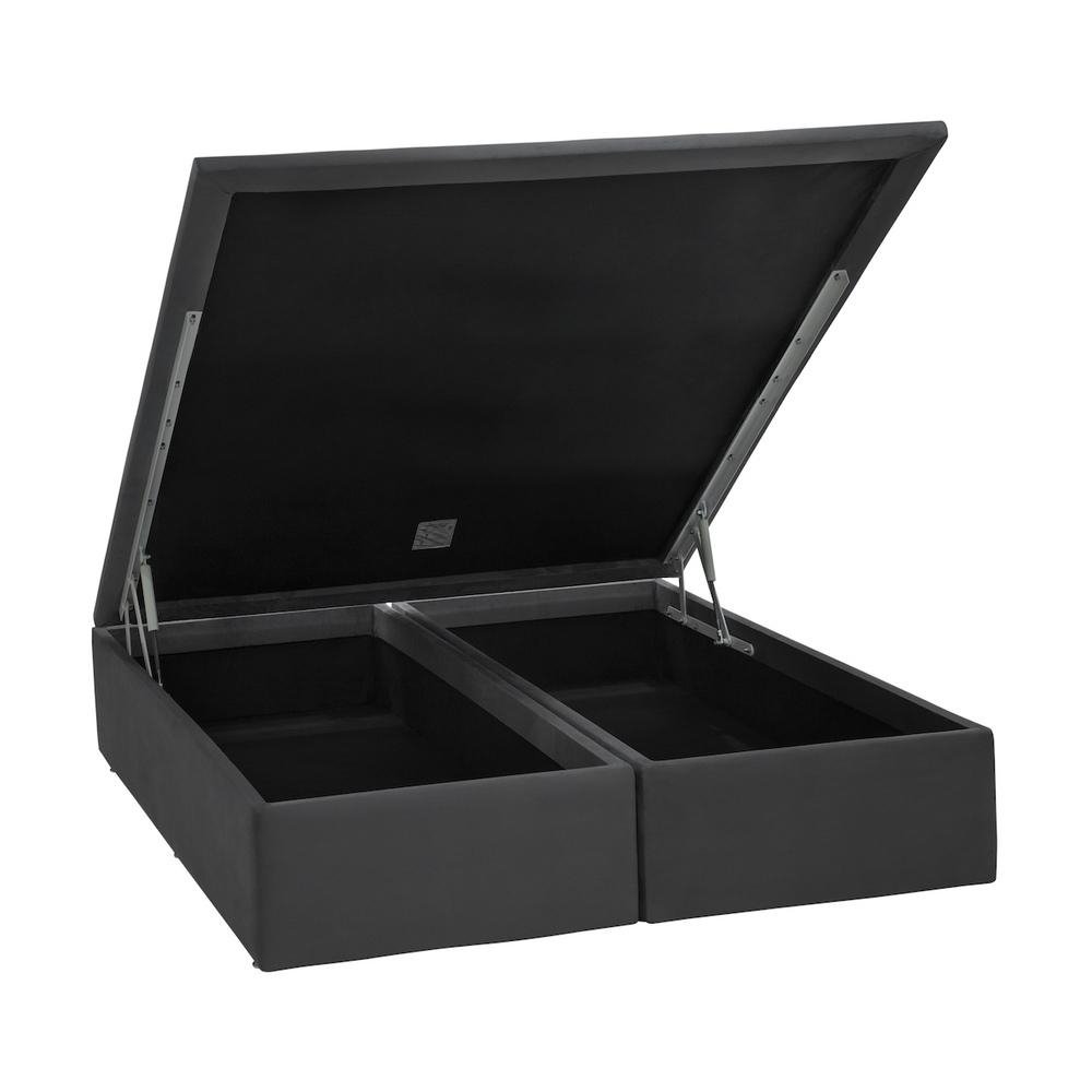 Base Bau Physical Camurca Cinza Queen (158x198x39) - Ortobom
