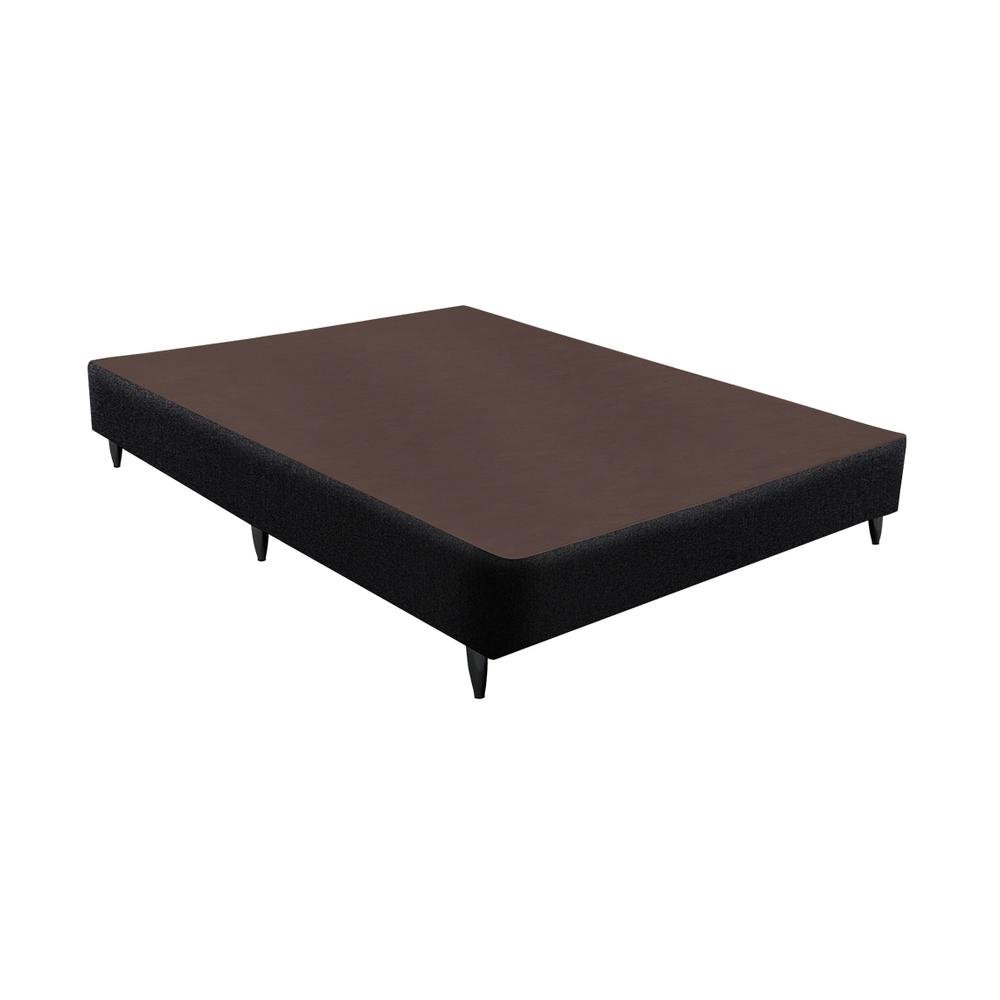 Base Sommier Linho Preto Viuva (128x188x23) - Revestida em Linho - Ortobom