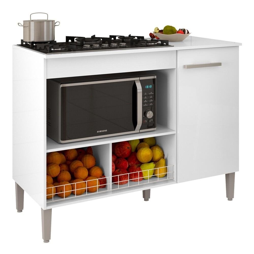 Balcao Cozinha para Cooktop e Microondas Multimoveis CR20115
