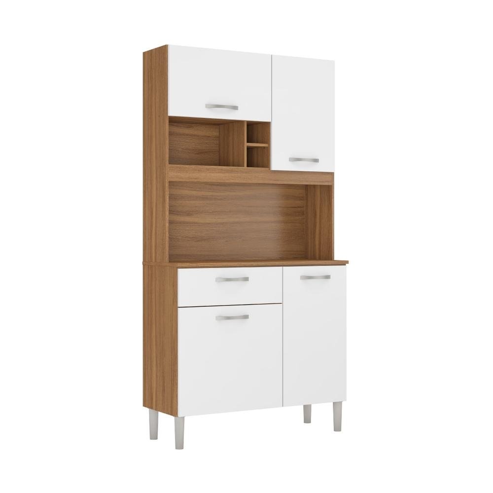 Armario de Cozinha Compacta 4 Portas e 1 Gaveta Multimoveis CR20233