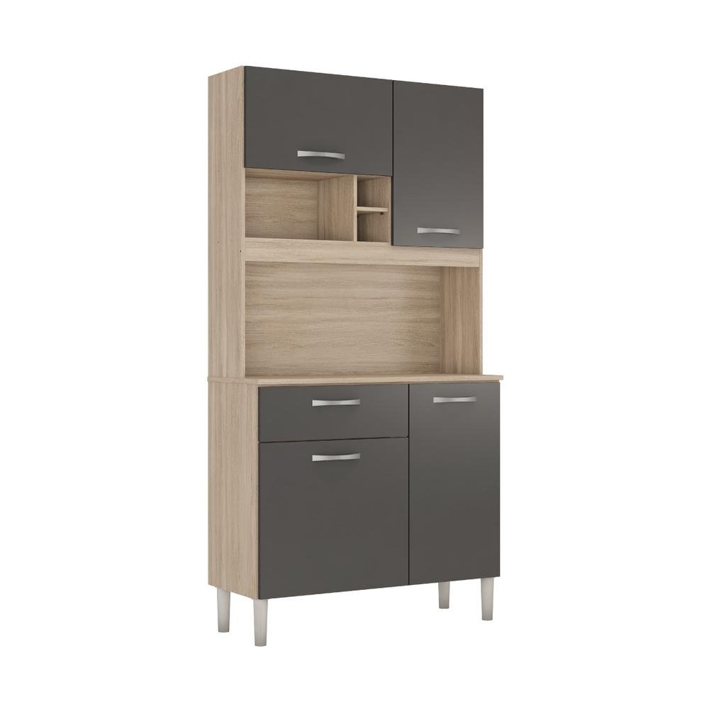 Armario de Cozinha Compacta 4 Portas e 1 Gaveta Multimoveis CR20233