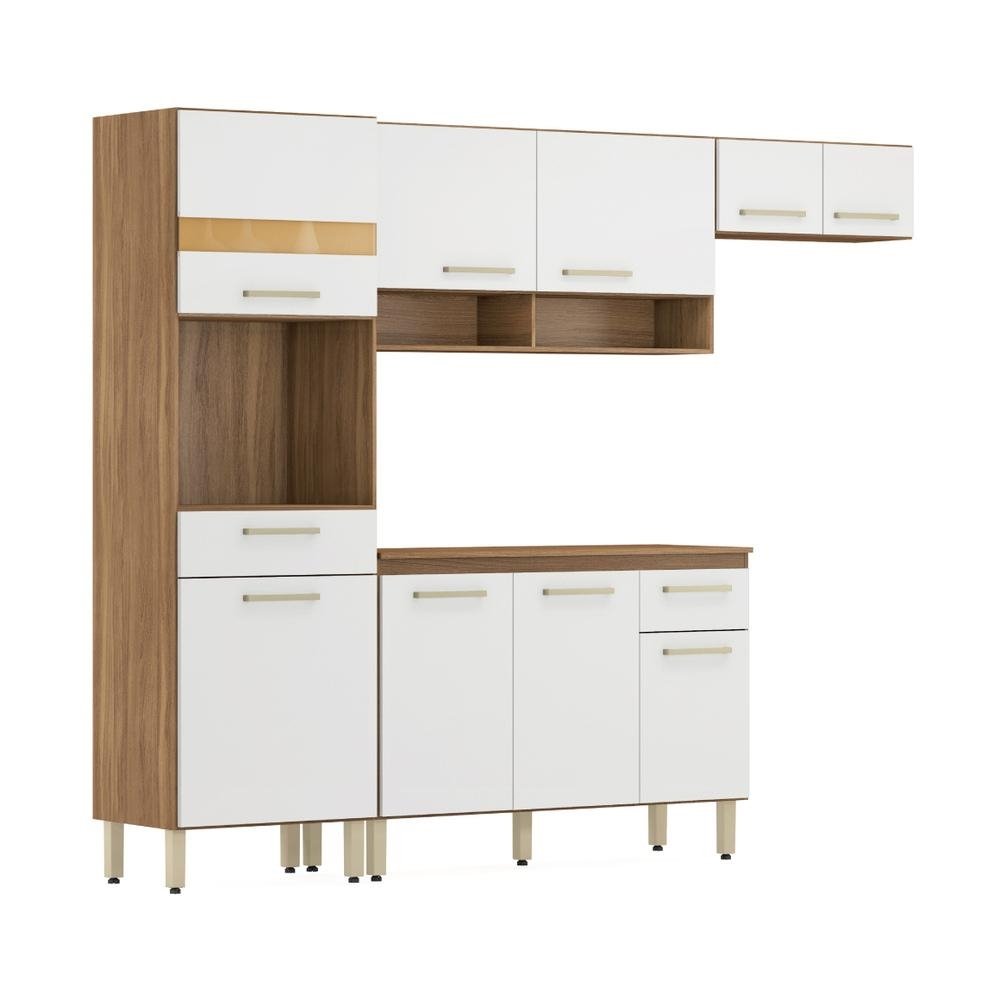 Armario de Cozinha Compacta com Balcao Multimoveis CR20234