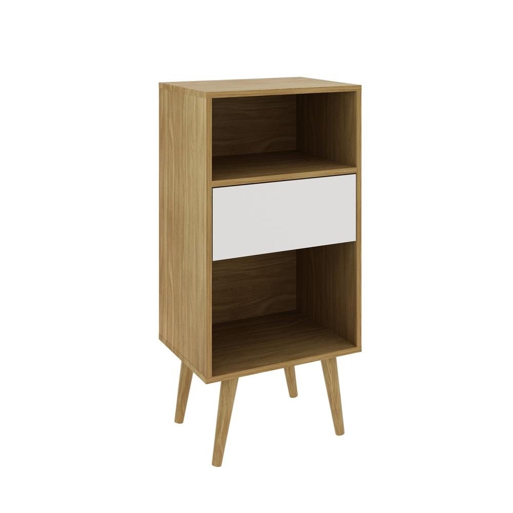 Estante com 1 Gaveta Multimoveis CR25009 Natural/Off White