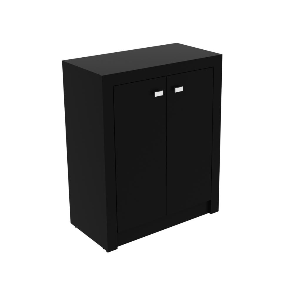 Balcao Escritorio com 2 Portas Multimoveis CR25013 Preto