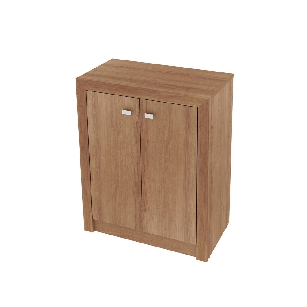 Balcao Escritorio com 2 Portas Multimoveis CR25013 Amendoa