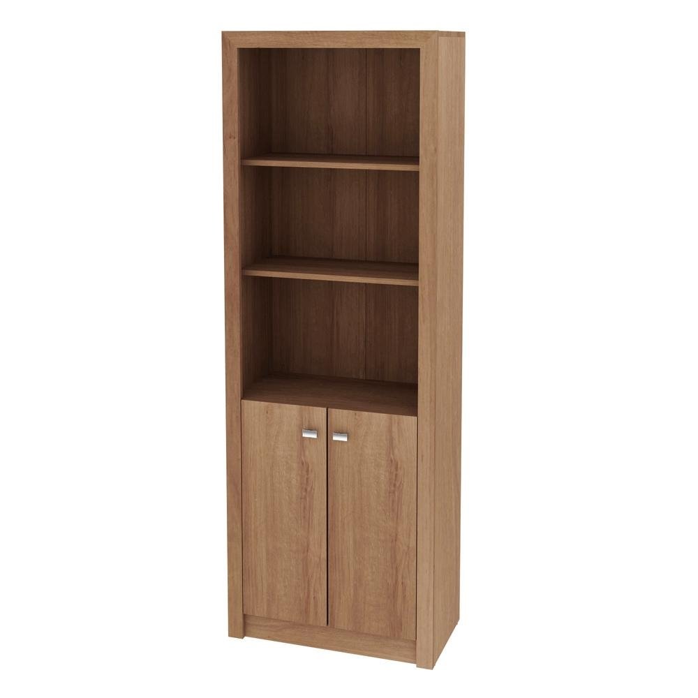 Armario Escritorio com 2 Portas Multimoveis CR25020 Amendoa