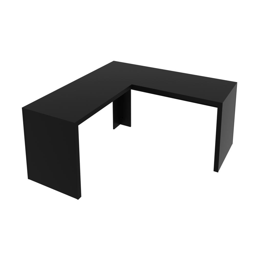 Escrivaninha/Mesa Escritorio de Canto Multimoveis CR25024 Preto