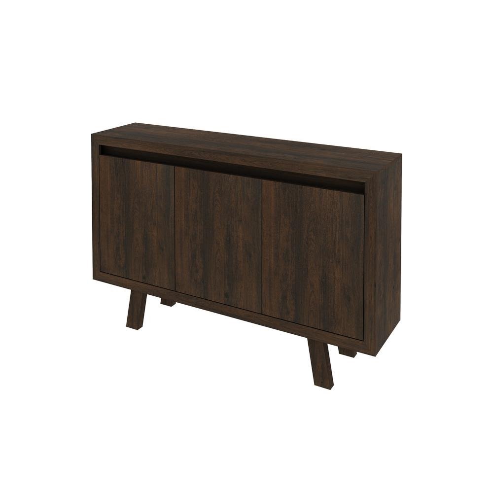 Balcao Escritorio com 3 portas Multimoveis CR25028 Rustico