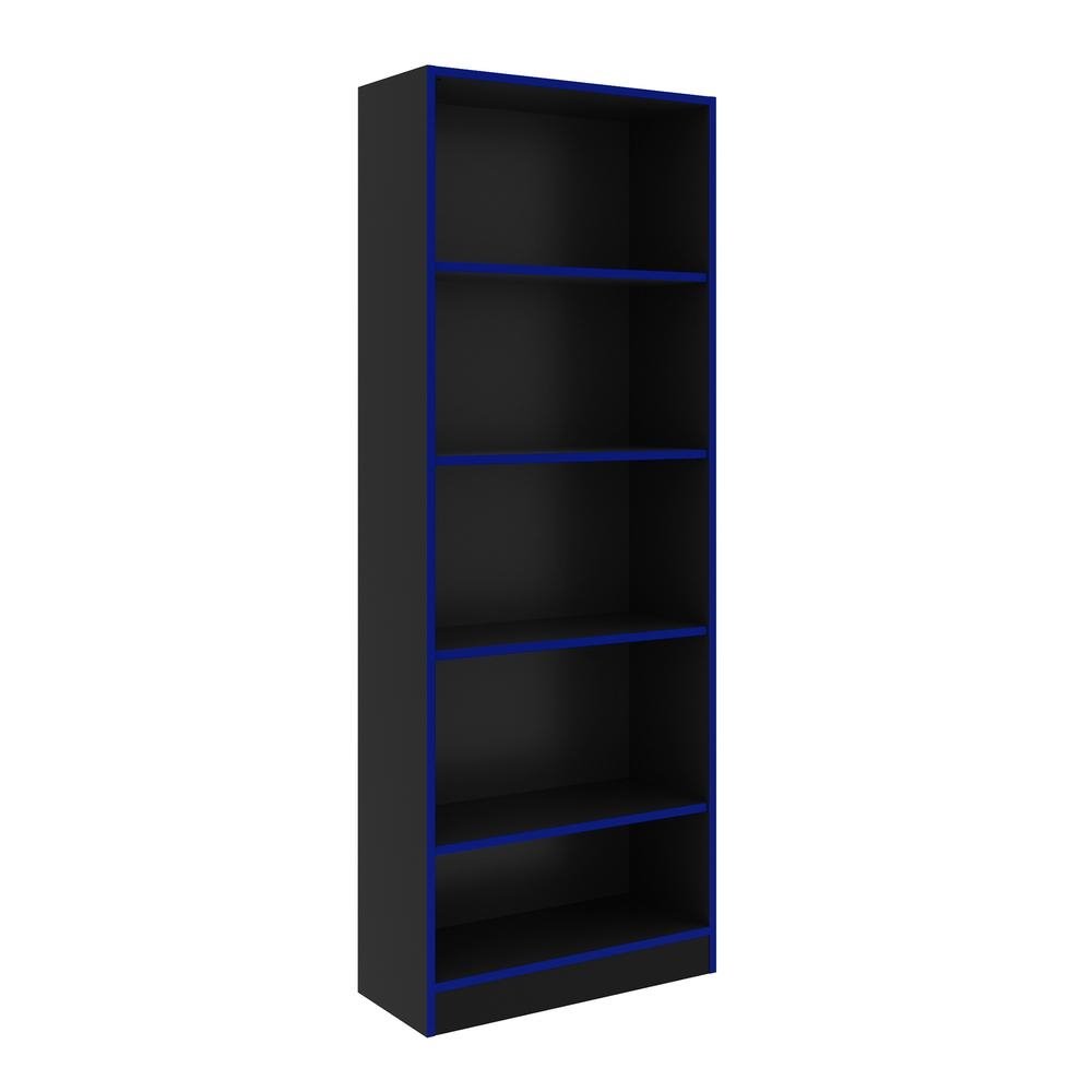 Estante Gamer Multiuso 60 cm Multimoveis CR25039 Preta/Azul