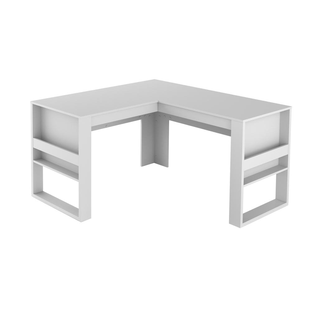 Mesa Escritorio de Canto Multimoveis CR25042 Branca