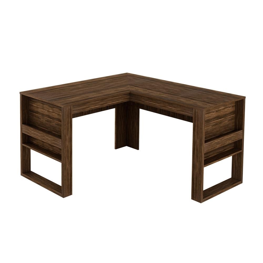Mesa Escritorio de Canto Multimoveis CR25042 Nogal