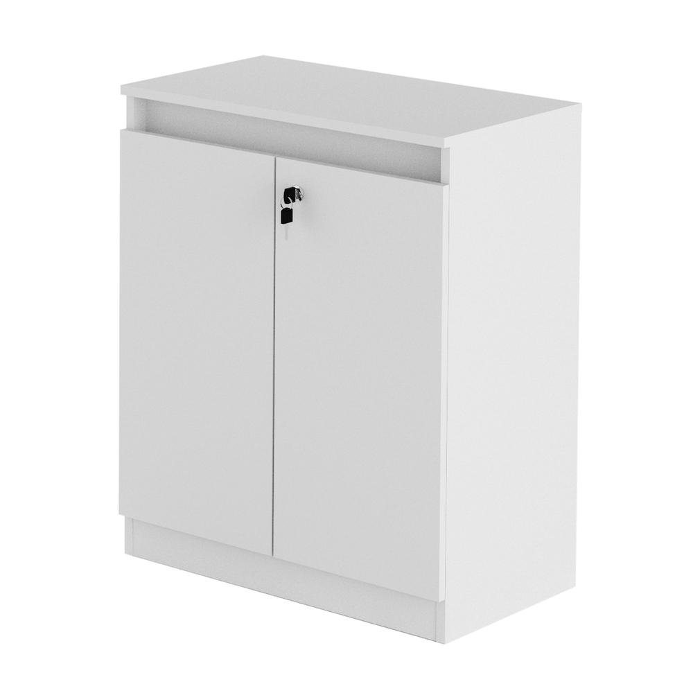 Balcao Escritorio com Chave Multimoveis CR25046 Branco