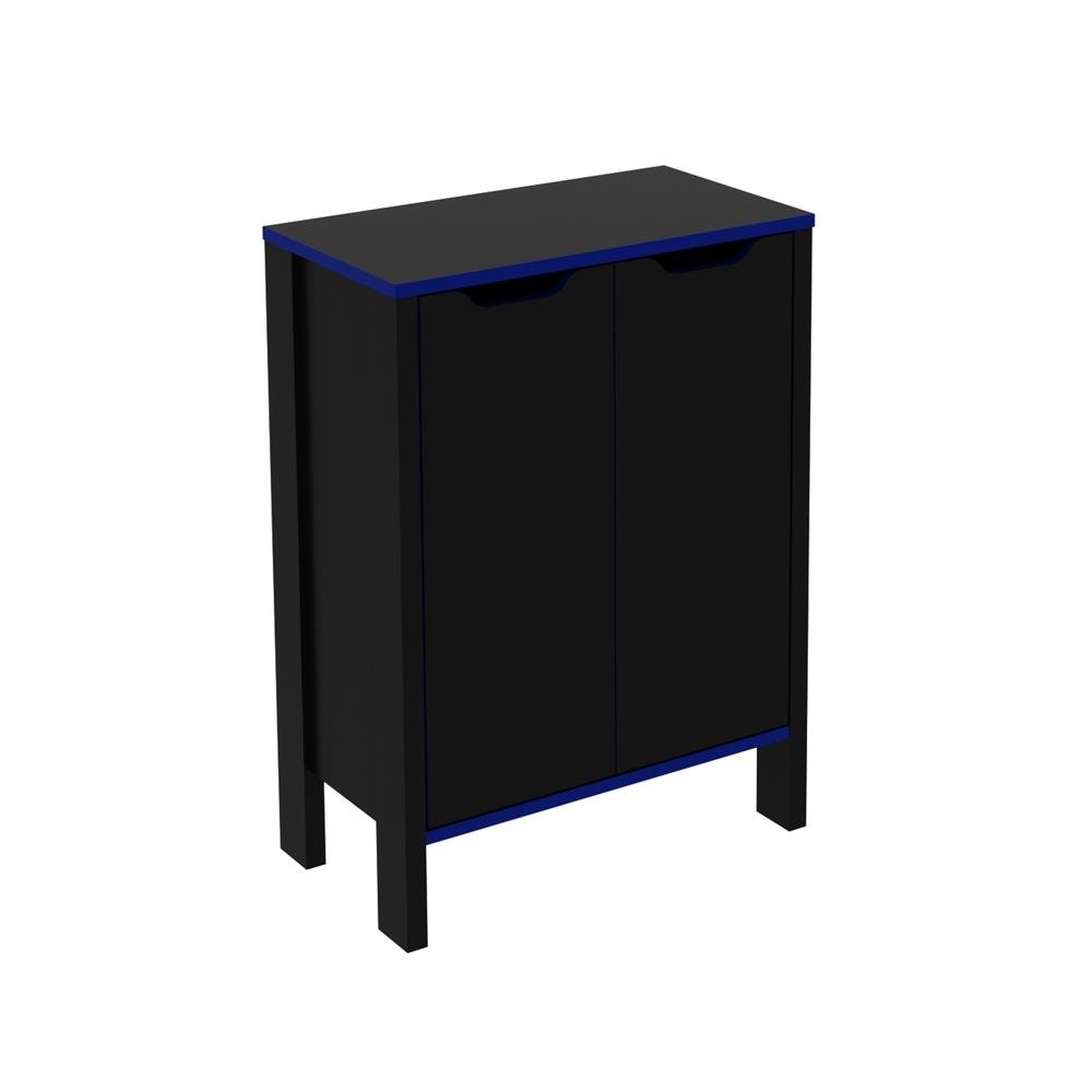 Armario Gamer 2 Portas Multimoveis CR25059 Preto/Azul
