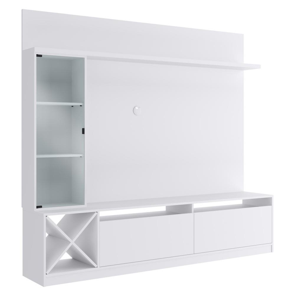 Rack com Painel TV 60" Multimoveis CR25135 Branco
