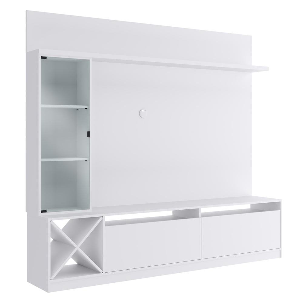 Rack com Painel TV 50" Multimoveis CR25136 Branco