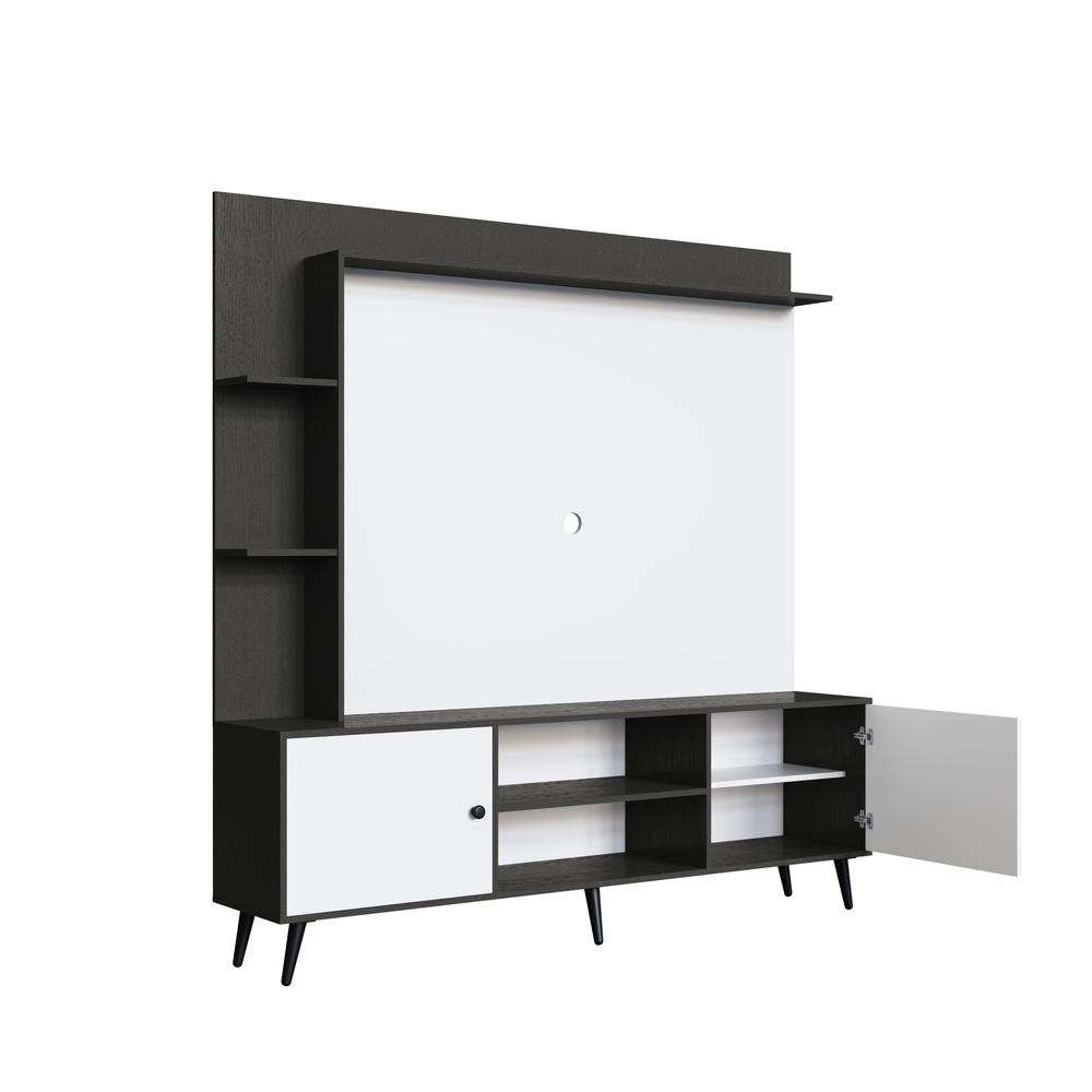 Rack com Painel TV 50" Multimoveis CR25139 Grafite/Branco