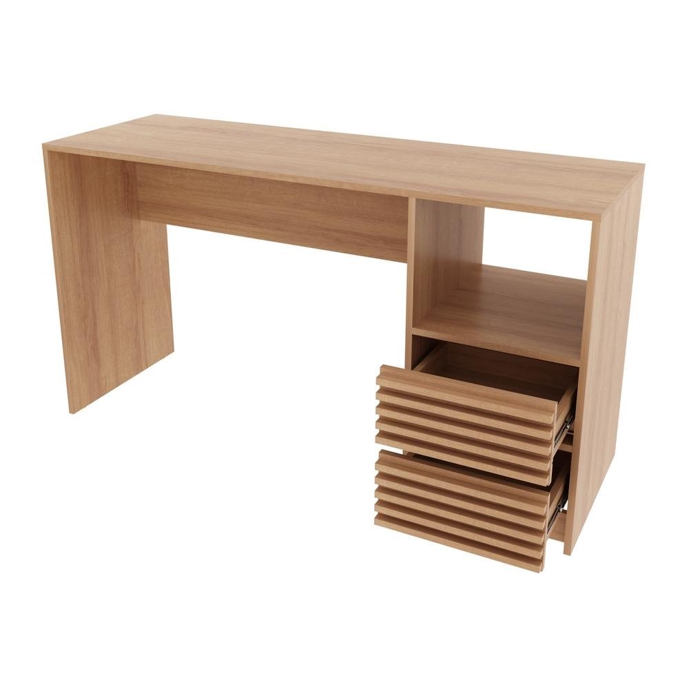 Escrivaninha/Mesa Escritorio 135,8cm 2 Gavetas e Nicho Multimoveis CR25262