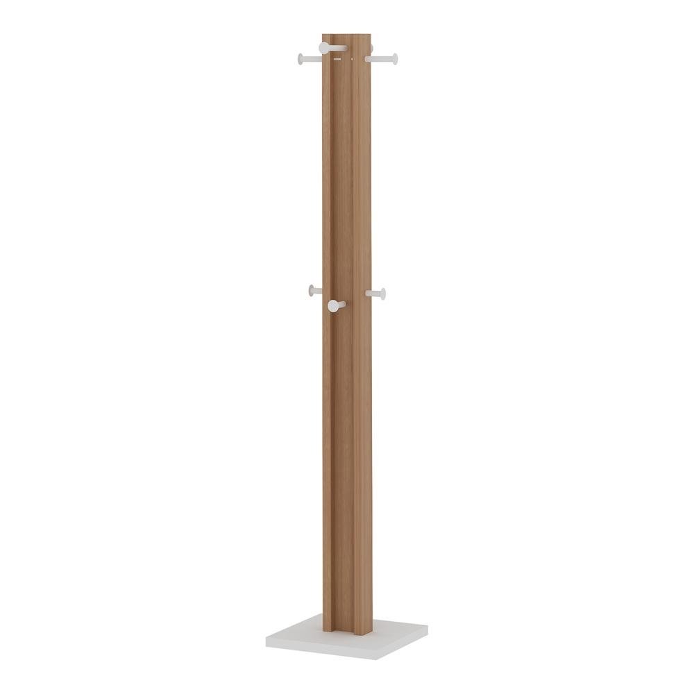 Cabideiro de Chao Multimoveis CR35004 Amendoa/Branco