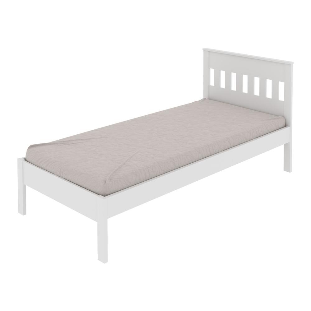 Cama de Solteiro para Colchao 88 x 188 cm Multimoveis CR35010 Branca