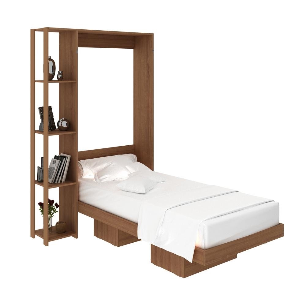 Cama Articulada Solteiro para Colchao 88 x 188 cm Multimoveis CR35033 Amendoa