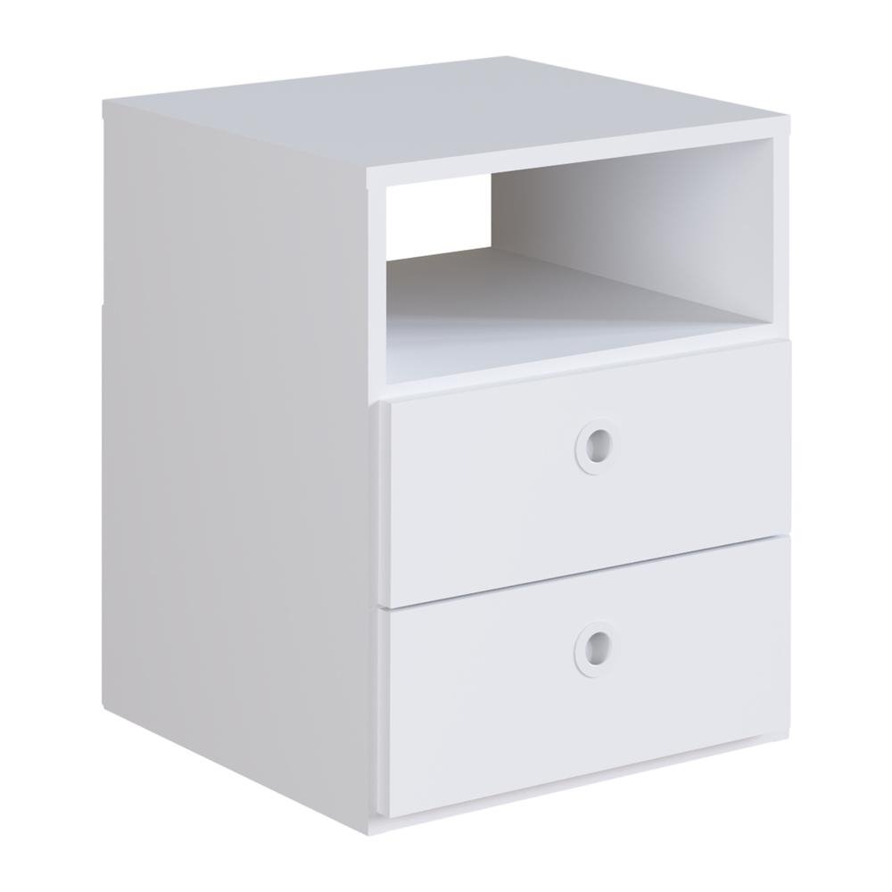 Mesa de Cabeceira com 2 Gavetas Multimoveis CR35099
