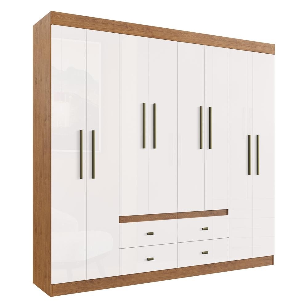 Guarda-Roupas 8 Portas 4 Gavetas Multimoveis CR35110