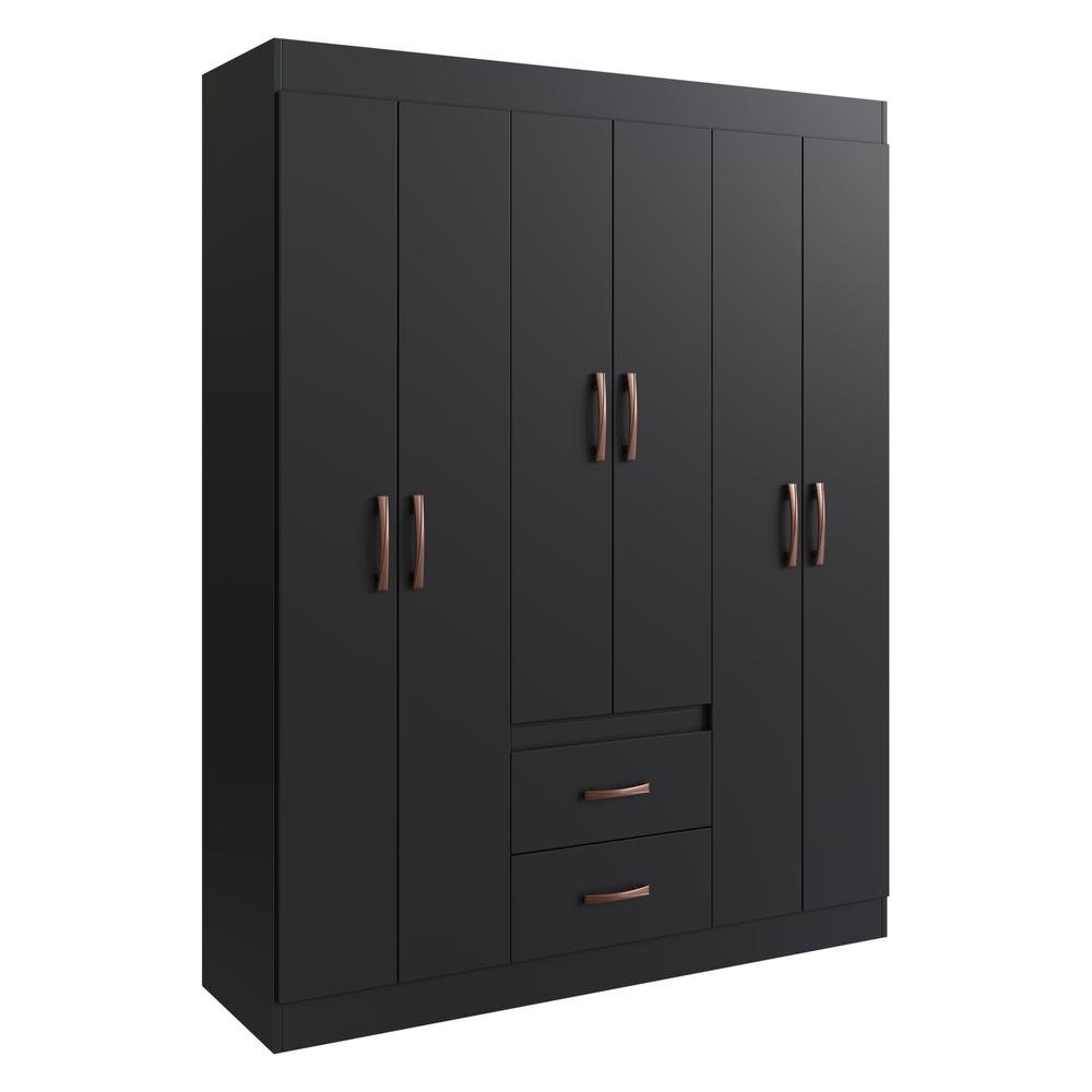 Guarda-Roupas 6 Portas 2 Gavetas Multimoveis CR35111